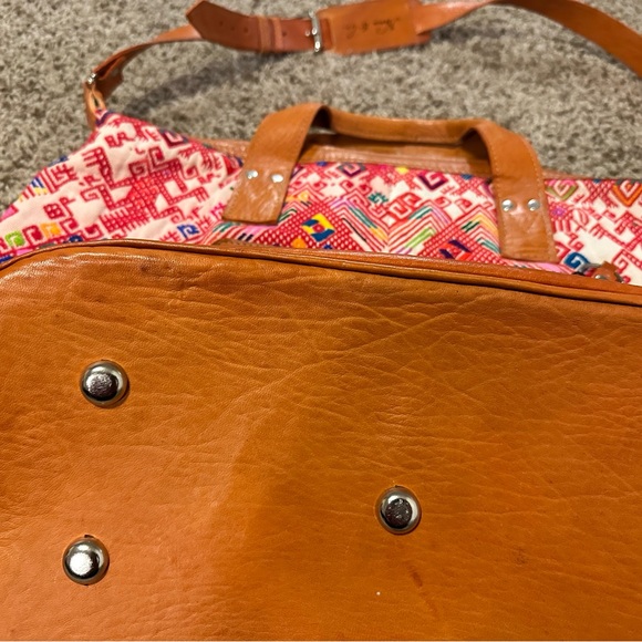 Nena & Co large woven and leather tote - Picture 12 of 16